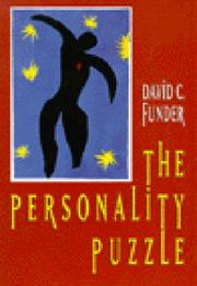 Cover of: The personality puzzle by David Charles Funder