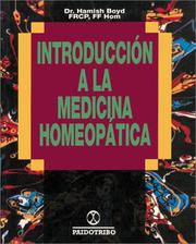 Cover of: Introduccion a LA Medicina Homeopatica by Hamish Boyd