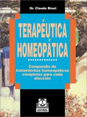 Terapeutica Homeopatica by Claude Binet