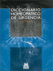 Cover of: Diccionario Homeopatico De Urgencia