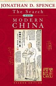 Cover of: The search for modern China by Jonathan D. Spence