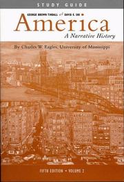 Cover of: America: A Narrative History, Volume 2, Fifth Edition, Study Guide