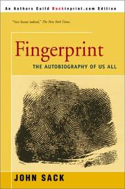 Cover of: Fingerprint: The Autobiography of Us All