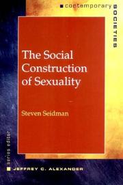 Cover of: The Social Construction of Sexuality (Contemporary Societies)