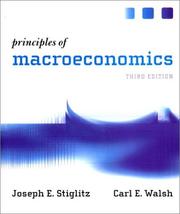 Cover of: Principles of Macroeconomics, Third Edition by Joseph E. Stiglitz, Carl E. Walsh