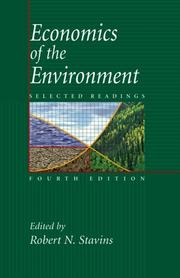 Cover of: Economics of the Environment by Robert N. Stavins, Robert N. Stavins