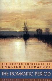 Cover of: The Norton Anthology of English Literature --Seventh Edition -- Volume 2A