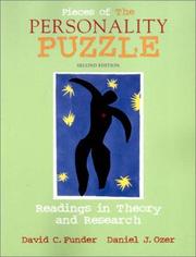 Cover of: Pieces of the Personality Puzzle: Readings in Theory and Research, Second Edition