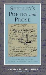 Cover of: Shelley's poetry and prose: authoritative texts, criticism