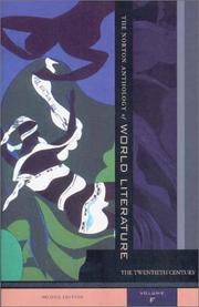 Cover of: The Norton Anthology of World Literature, Volume F by 
