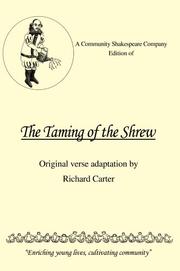 Cover of: A Community Shakespeare Company Edition of THE TAMING OF THE SHREW