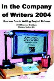 Cover of: In the Company of Writers 2004