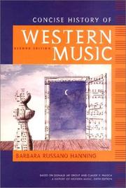 Cover of: Concise History of Western Music, Second Edition by Barbara Russano Hanning, Donald J. Grout