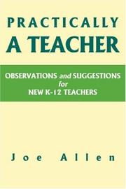 Cover of: Practically a Teacher by Joe Allen