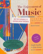 Cover of: The Enjoyment of Music by Joseph MacHlis