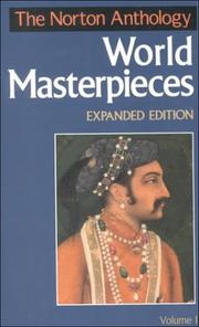 Cover of: The Norton Anthology of World Masterpieces by MacK Maynard