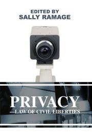 Cover of: PrivacyLaw of Civil Liberties by Sally Ramage