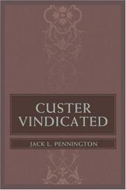 Cover of: Custer Vindicated