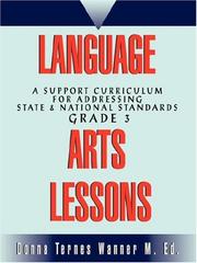 Cover of: Language Arts Lessons | M.Ed., Donna Ternes Wanner