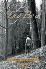Cover of: Thy Boys: Hamilton College Stories