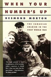 Cover of: When Your Number's Up  by Desmond Morton, Desmond Morton