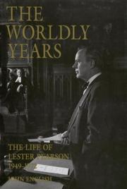 Cover of: The Worldly Years  by John English