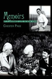 Cover of: Memoirs of a Charmed Life in New York by Chester Page