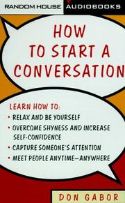 How to Start a Conversation by Don Gabor