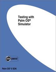 Cover of: Testing with Palm OS Simulator by Inc. Palmsource