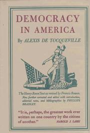 Cover of: Democracy in America (2 Volumes) by Alexis de Tocqueville, Phillips Bradley