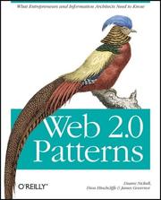 Cover of: Web 2.0 Patterns: What entrepreneurs and  information architects need to know