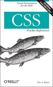 Cover of: CSS by Eric A. Meyer, Eric Meyer