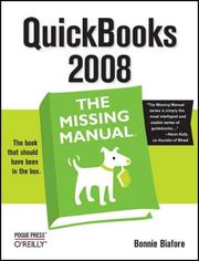 QuickBooks 2008 by Bonnie Biafore