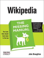 Cover of: Wikipedia: The Missing Manual