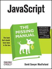 Cover of: JavaScript: The Missing Manual