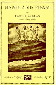 Cover of: Sand and Foam (The Kahlil Gibran Pocket Library)