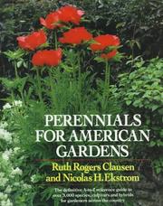 Cover of: Perennials for American gardens