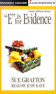 Cover of: E is for Evidence (Sue Grafton)