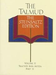 Cover of: The Talmud Vol. 2: The Steinsaltz Edition : Bava Metzia Part 2