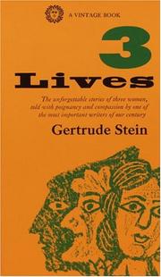 Cover of: 3 Lives by Gertrude Stein