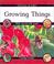 Cover of: Growing Things
