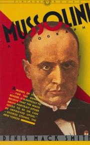 Cover of: Mussolini: A Biography