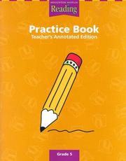 Cover of: Houghton Mifflin Reading: Practice Book