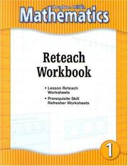 Cover of: Houghton Mifflin Mathematics: Level 1, Reteach Workbook