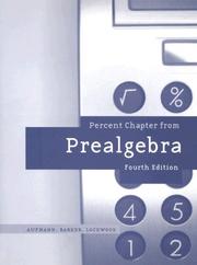 Cover of: Pre-algebra, Custom Publication by Richard N. Aufmann
