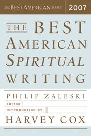 Cover of: The Best American Spiritual Writing 2007 (The Best American Series)