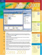 Cover of: Overview Microsoft Access 2003 | Course Technolo Ilt