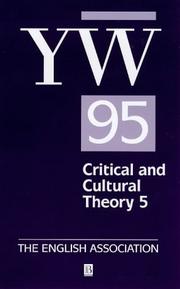 Cover of: The Year's Work in Critical and Cultural Theory Volume 5: 1995 (Year's Work in Critical and Cultural Theory)