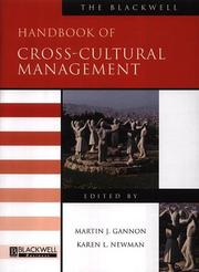 Cover of: The Handbook of Cross-Cultural Managment by Martin Gannon, Karen Newman