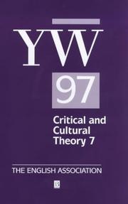 The Year's Work in Critical and Cultural Theory Volume 7 by Kate McGowan